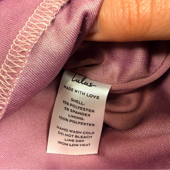 Lulus Mauve Pink Square Neck Mini Dress Lined Sleeveless Fit & Flare Size S - Picture 10 of 11